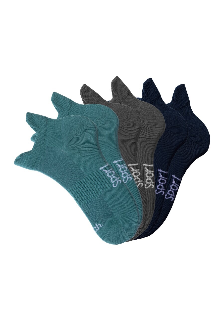 

Спортивные носки BENCH Athletic Socks, цвет turquoise/grey/black