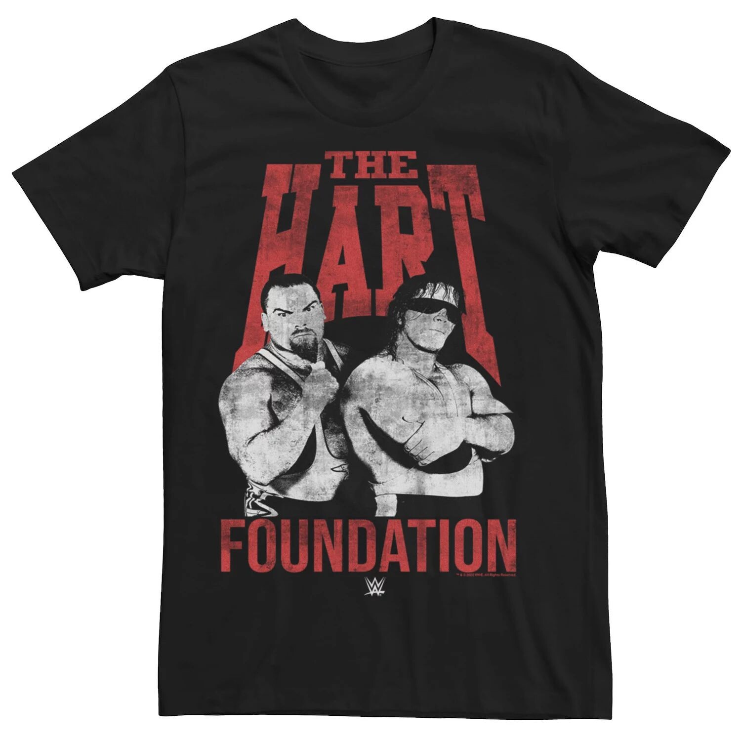 

Мужская футболка с плакатом WWE The Hart Foundation Licensed Character