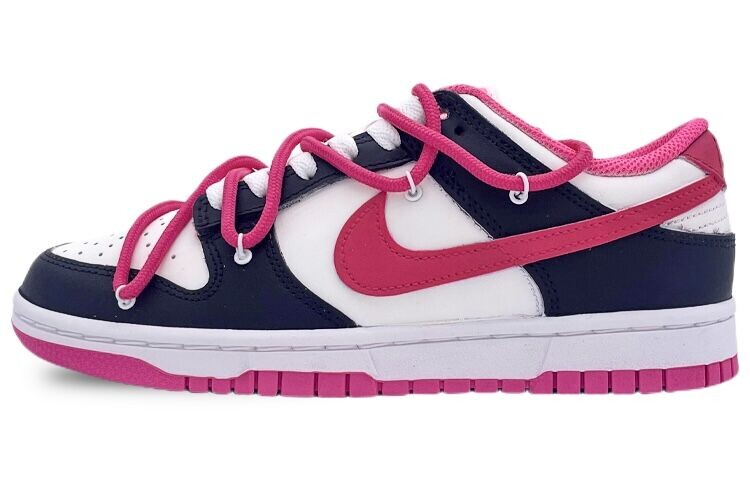 

Кроссовки Nike Dunk Skateboard Shoes Women's Low-Top Black Pink/White, черный/розовый/белый