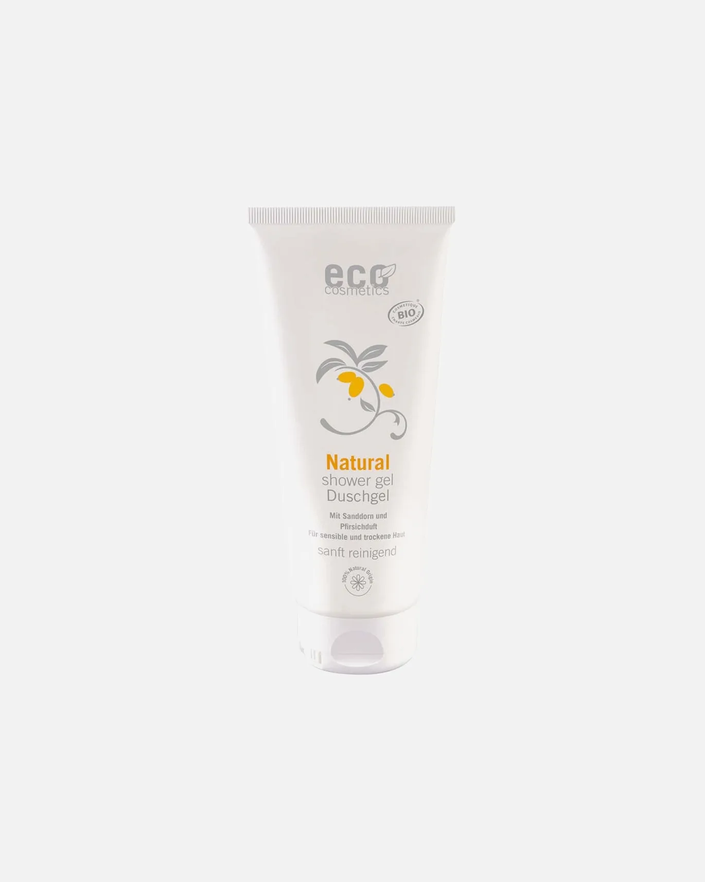 Гель для душа с ароматом облепихи и персика - гель для душа Eco Cosmetics, 200 мл