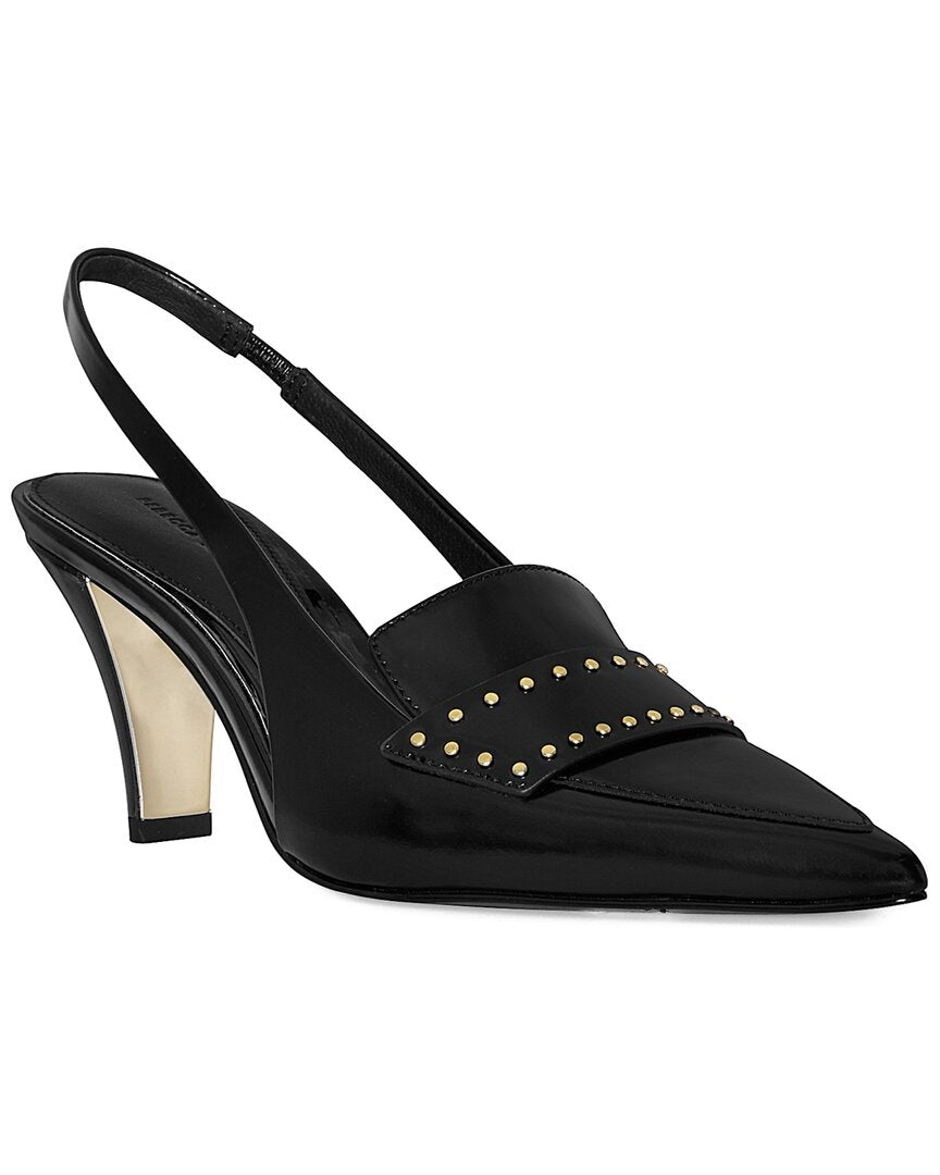 Туфли-лодочки Rebecca Minkoff Paris из кожи с открытой пяткой, черный