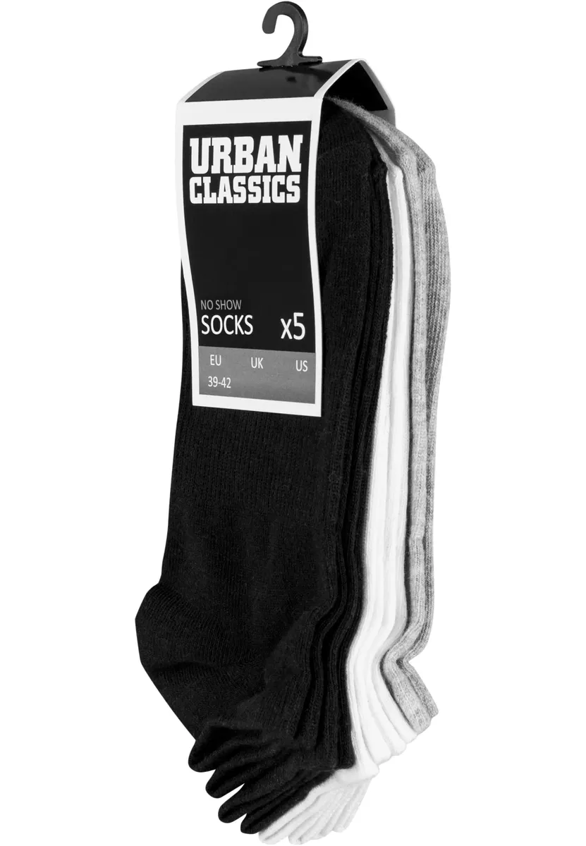 

Чулки URBAN CLASSICS " Urban Classics Unisex No Show Socks 5-Pack" (1 пара), белый