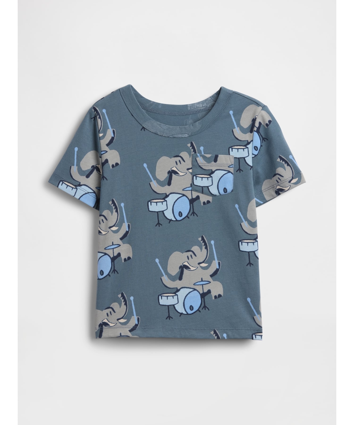 Футболка BF SS PRINT PKT TEE Gap, DRUMMER_ELEPHANT