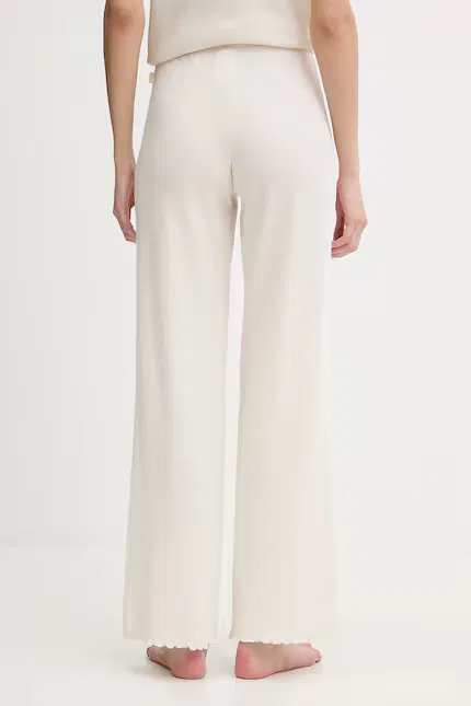 Пижамные брюки Cosy Waffle Pants BOSS, бежевый — фото 3