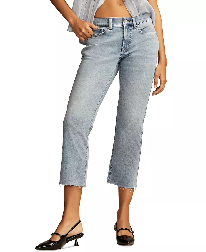 

Женские джинсы с завышенной талией Sweet Cut-Hem укороченные Lucky Brand, синий