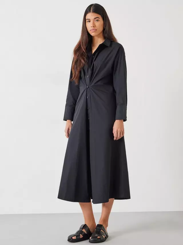 

Платье HUSH Freddie Midi Shirt, черный