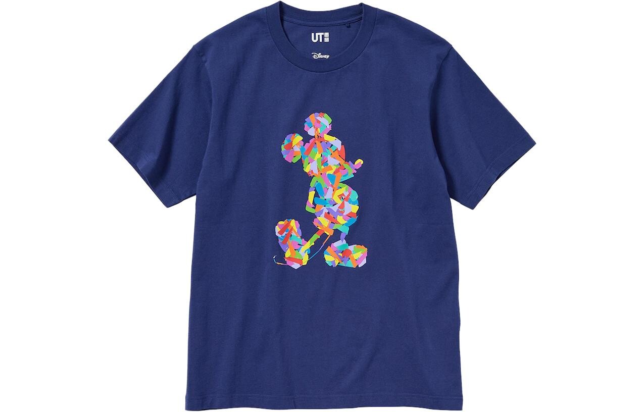 

Футболка унисекс темно-синяя Uniqlo, темно-синий