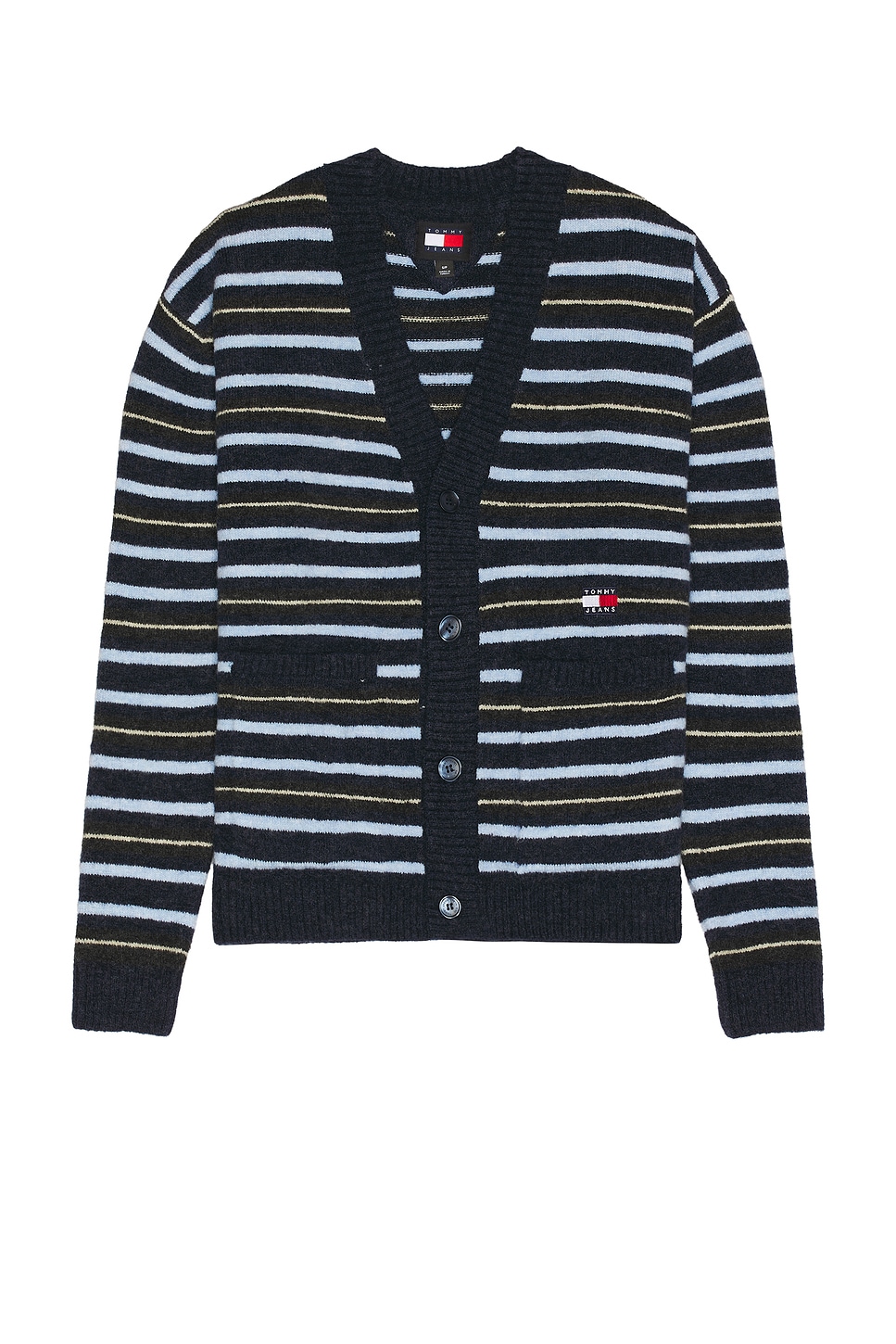 

Кардиган в жаккардовую полоску свободного кроя Tommy Jeans, мультиколор