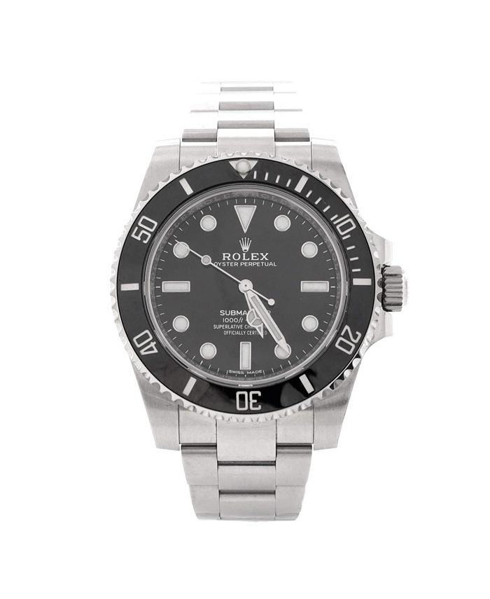 

Часы Oyster Perpetual Submariner Automatic из нержавеющей стали и Cerachrom 40 мм Pre-Owned Rolex, черный