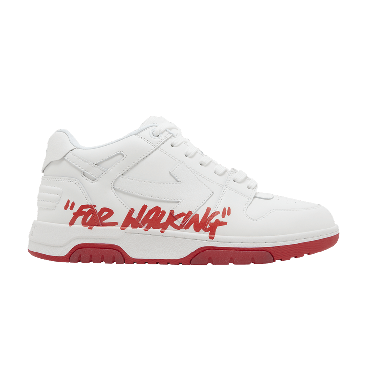 

Кроссовки Off-White Off-White Out of Office Low 'For Walking - White Red' 2023, белый