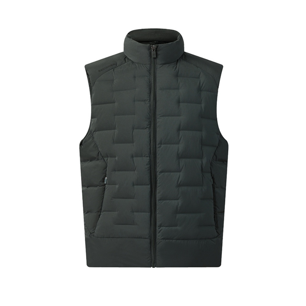 

FILA Белая пуховая жилетка мужская тёмная бланшированная зелёная, Dark Blanched Green