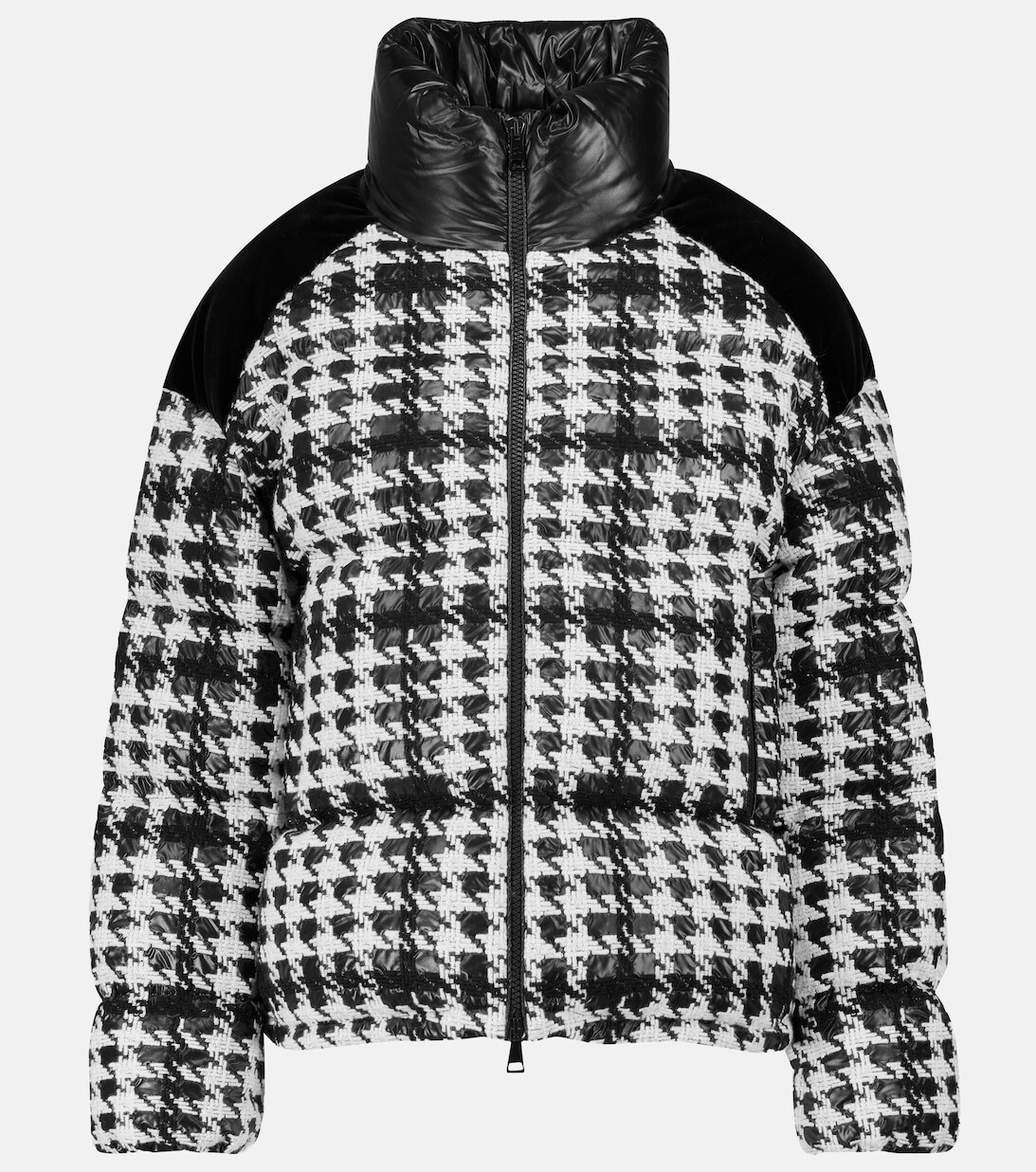 

Пуховик в клетку Erine MONCLER, белый