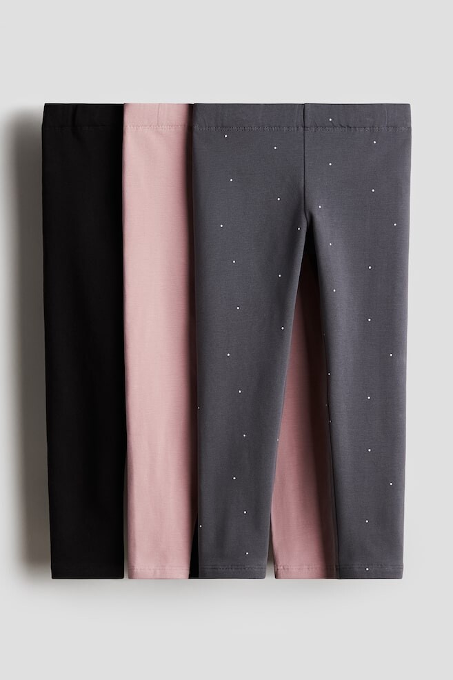 

Комплект из 3 леггинсов из плотного джерси H&M, черный