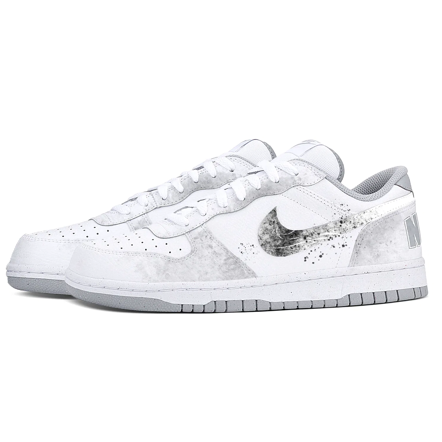 Кроссовки для скейтбординга Nike Black White Gray — фото 4