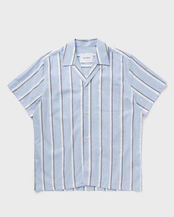 

Рубашка Les Deux Lawson Stripe Ss Shirt, цвет summer sky/white