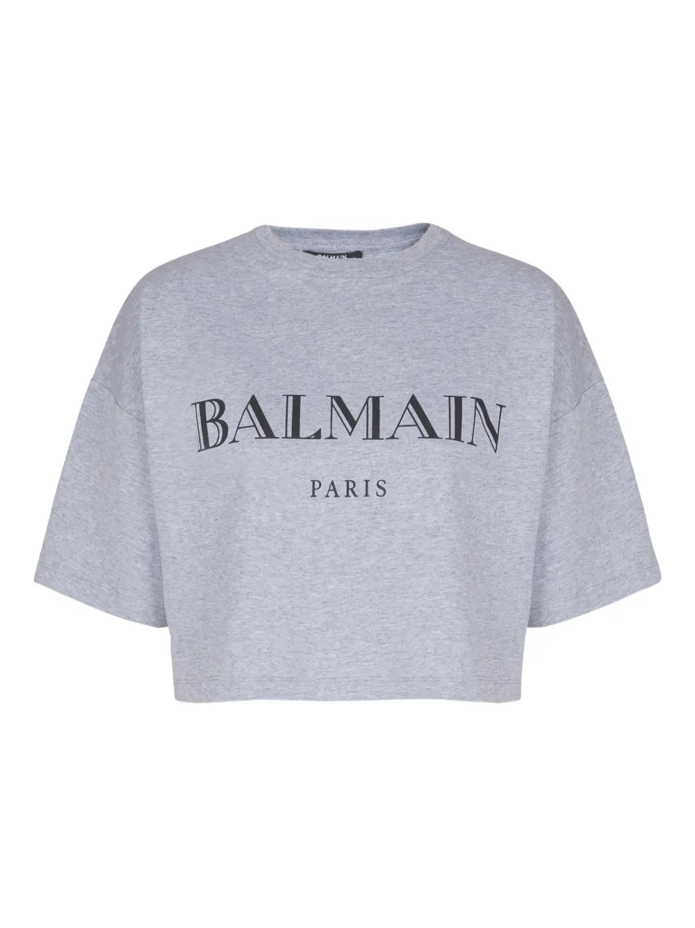 

Футболка с логотипом BALMAIN, серый