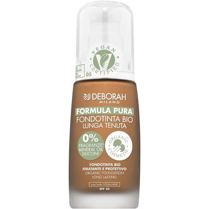 

Pure Formula Bio Long Lasting Foundation N.05 Темно-бежевое покрытие E Deborah