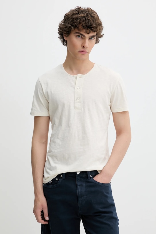 

Хлопковая футболка Superdry, бежевый
