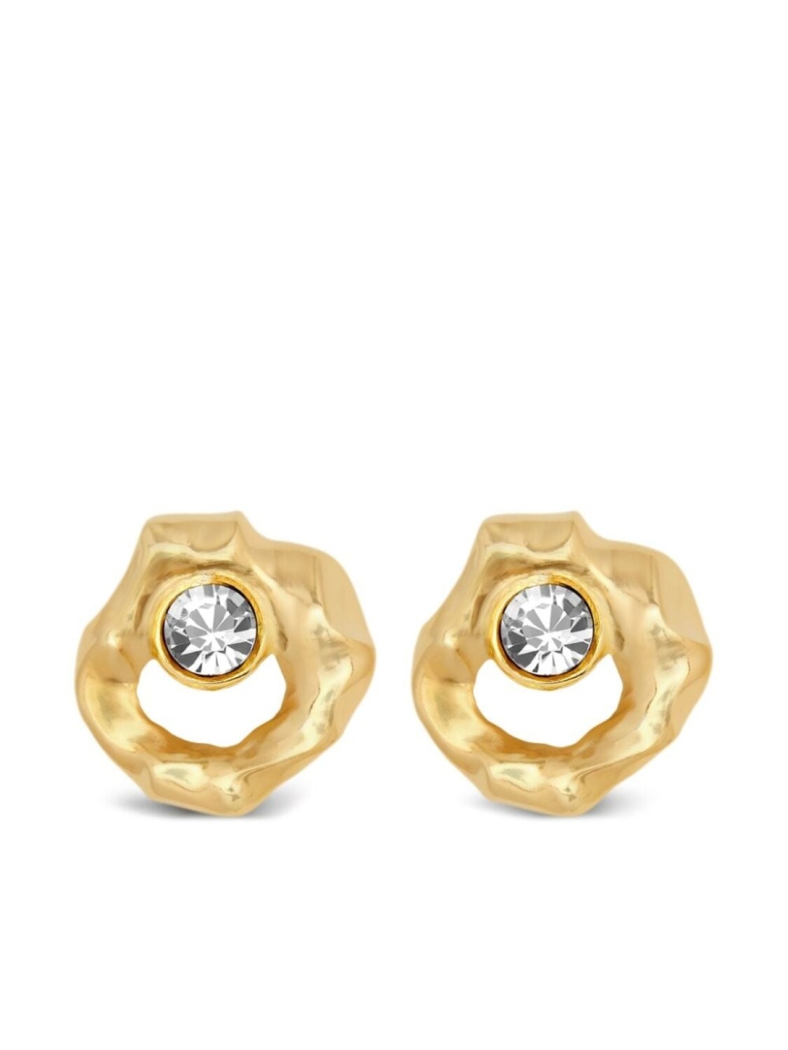 

Серьги из текстурированного металла Oscar de la Renta, золотой
