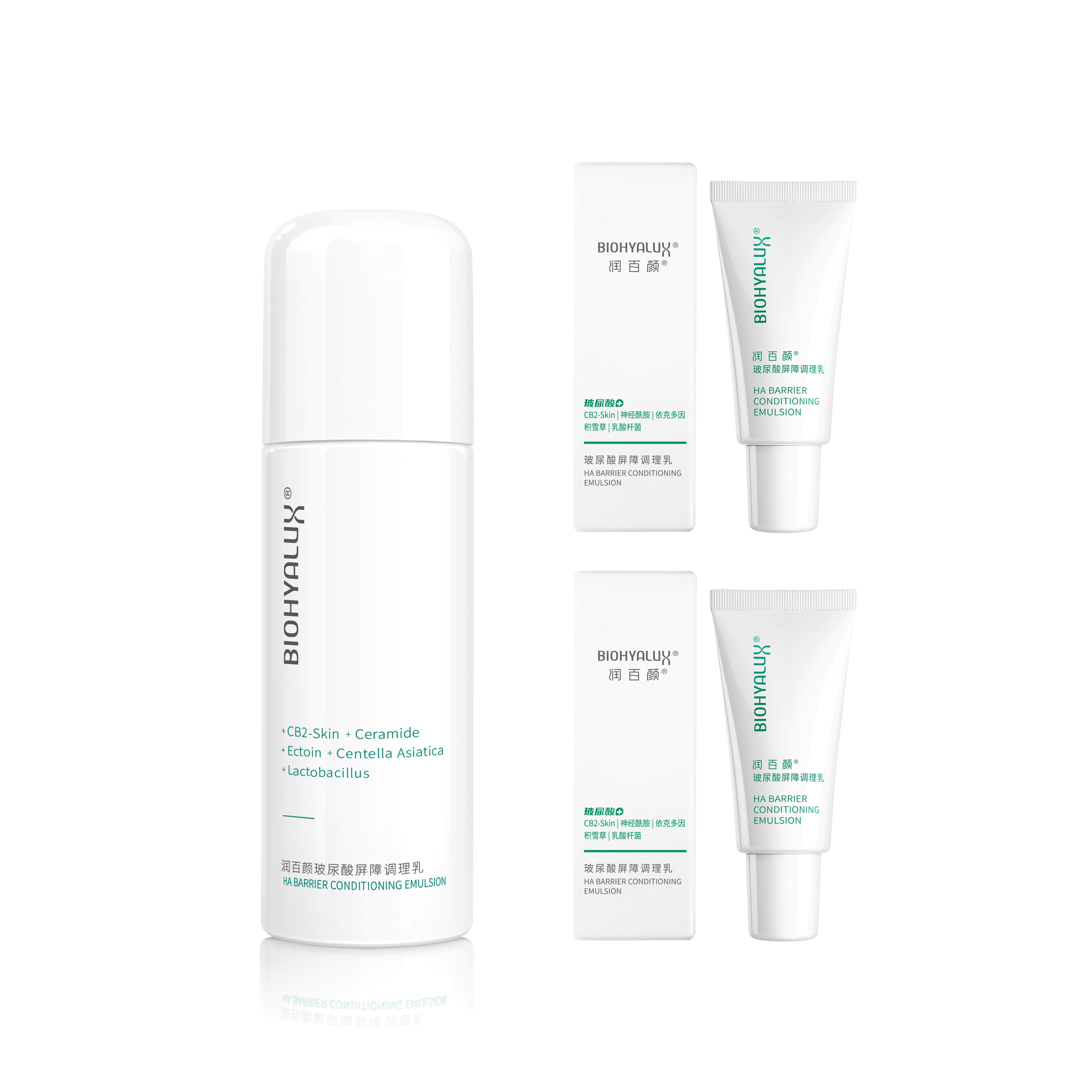 

BIOHYALUX Набор для ухода за кожей White Gauze Barrier: увлажняющая и восстанавливающая вода 120мл + эмульсия 100г