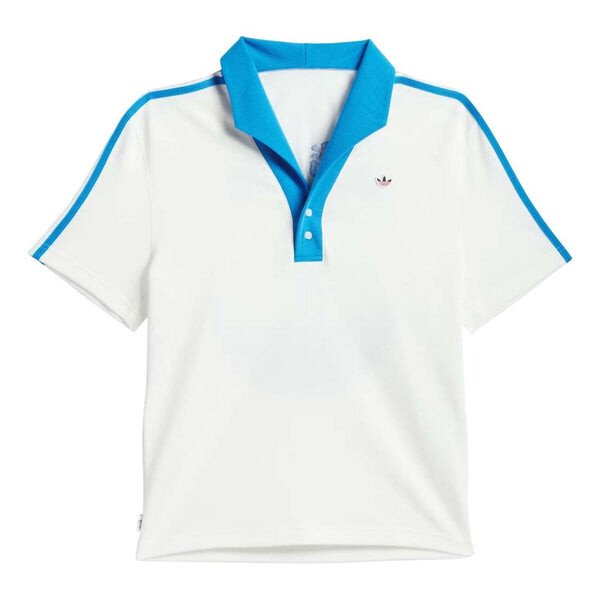 

Рубашка поло x clot pique polo shirt 'core white' Adidas, белый