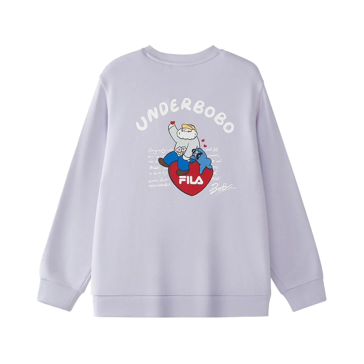 Свитшот детский спортивный FILA KIDS светло-фиолетовый — фото 3