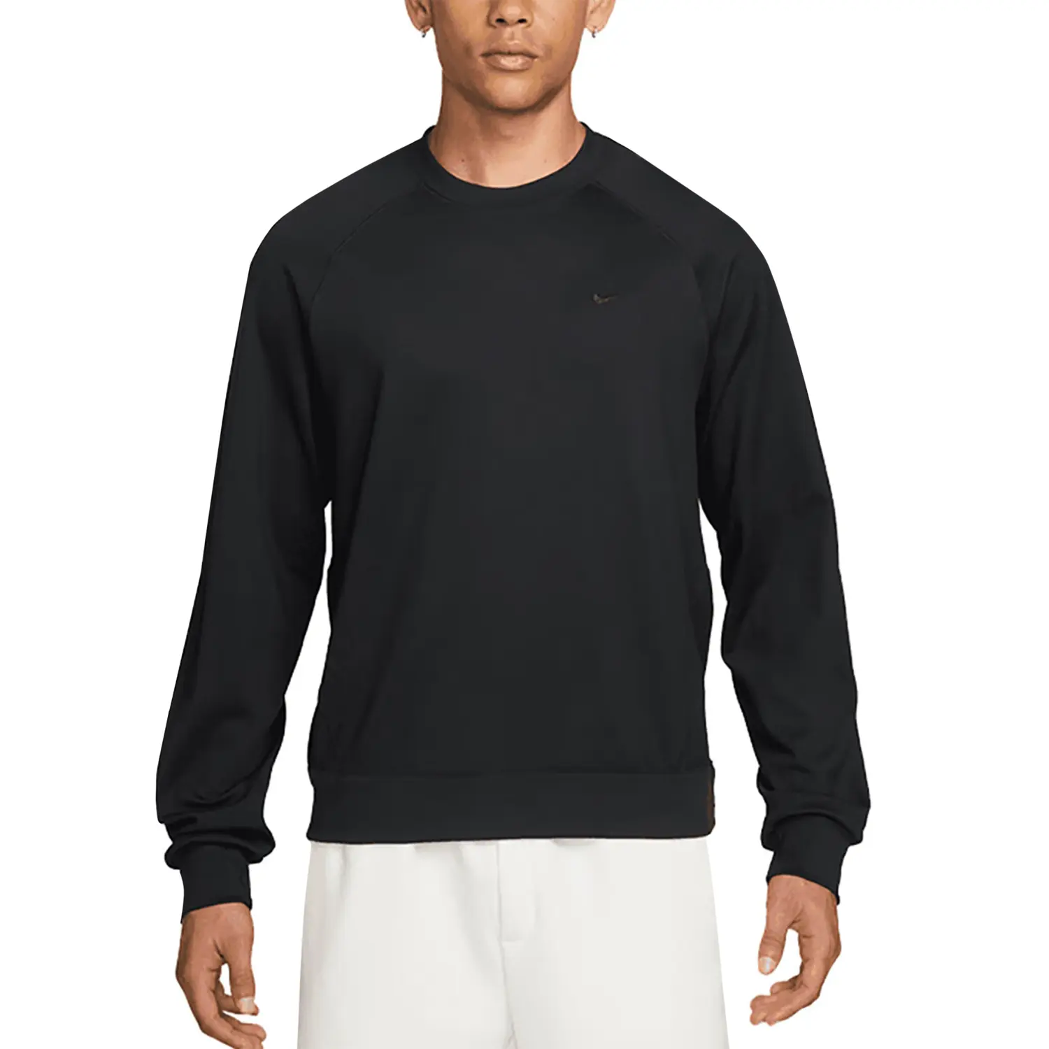 

Nike Свитшот мужской черный с круглым вырезом Moderate