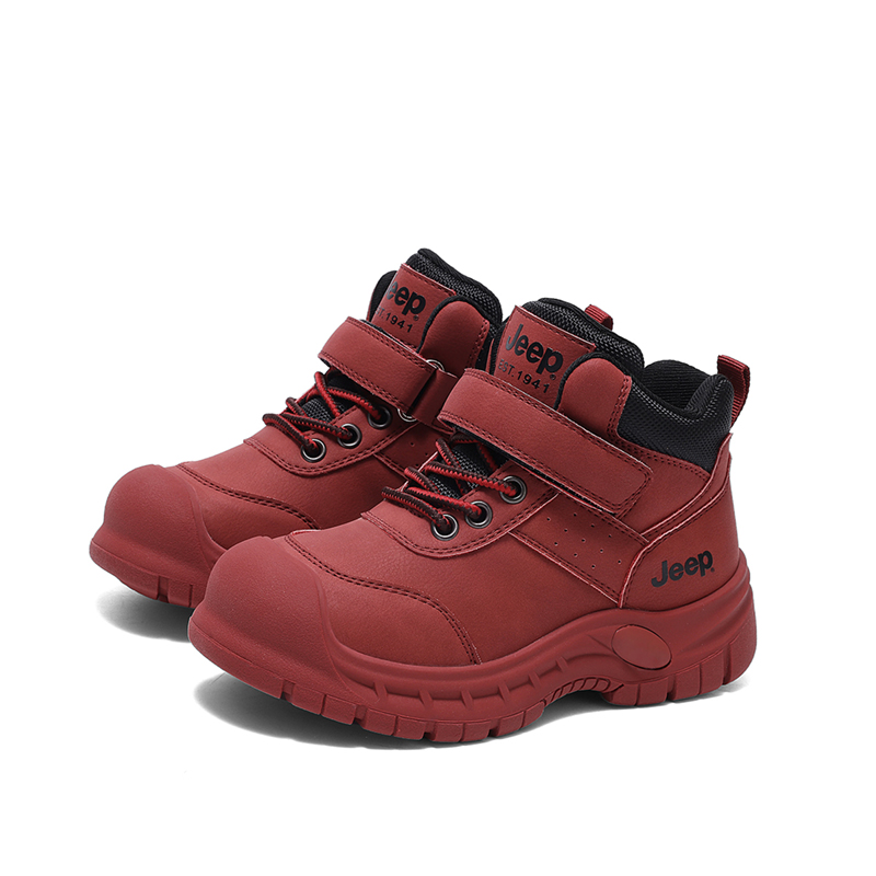 Износостойкие высокие повседневные кроссовки для детей Angela Red Kids' Jeep, Ancora Red — фото 2