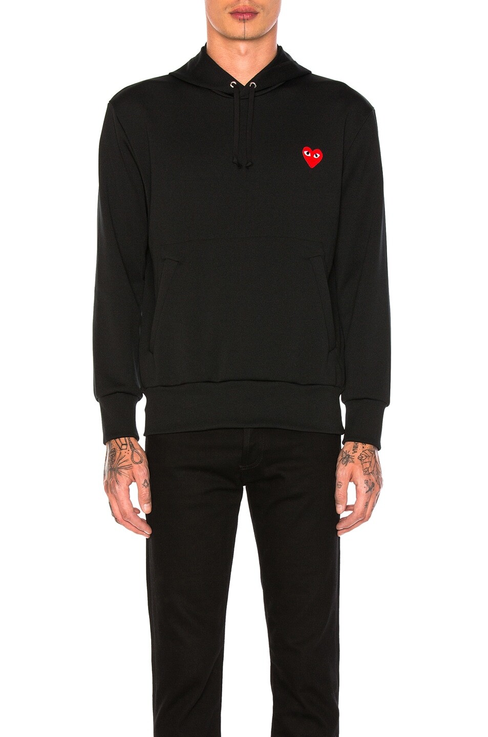 

Худи Comme des Garçons Red Emblem Poly, черный