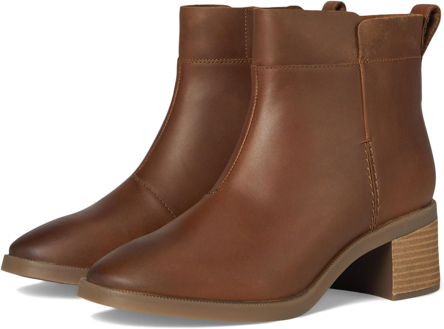 Ботильоны женские Clarks Lileigh Charm кожаные с острым носком, коричневый