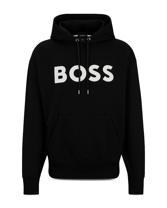 

Худи обычного кроя Sullivan с логотипом из хлопка BOSS, черный