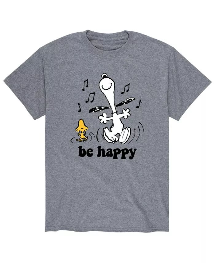 

Футболка мужская Peanuts Be Happy AIRWAVES, серый