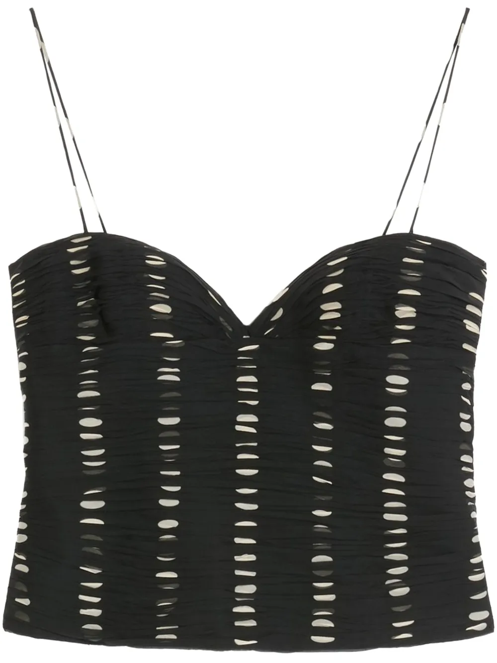 

Драпированный топ VALENTINO GARAVANI, черный