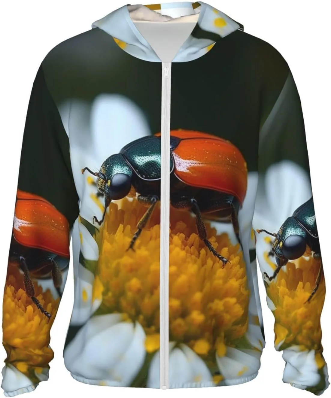 

Толстовка с защитой от солнца UPF 50+ с капюшоном и карманом HJBNW