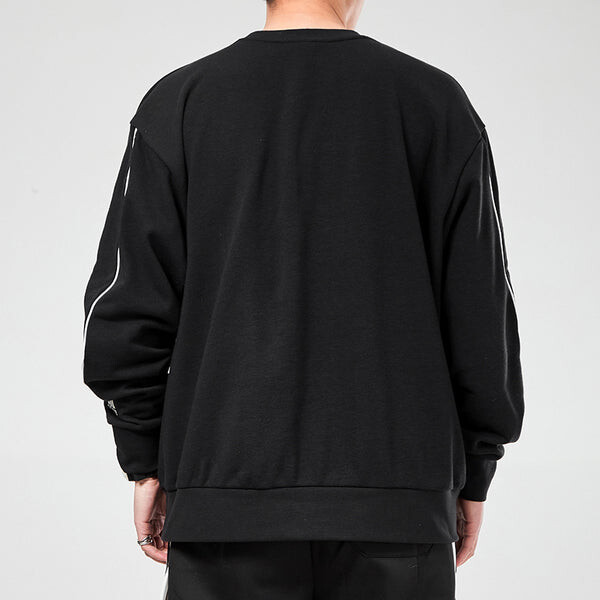Толстовка giant logo sweatshirt (gender natural) men's black Adidas, черный — фото 4