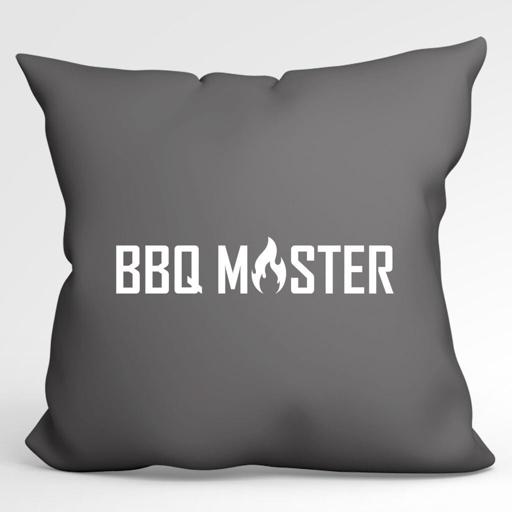 

Huuraa Cushion BBQ Master Grilling Декоративная подушка с наполнителем 40х40см Серый стальной с мотивом для всех мастеров гриля Hellweg Druckerei