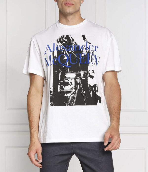 

Футболка Alexander Mcqueen Regular Fit, белый