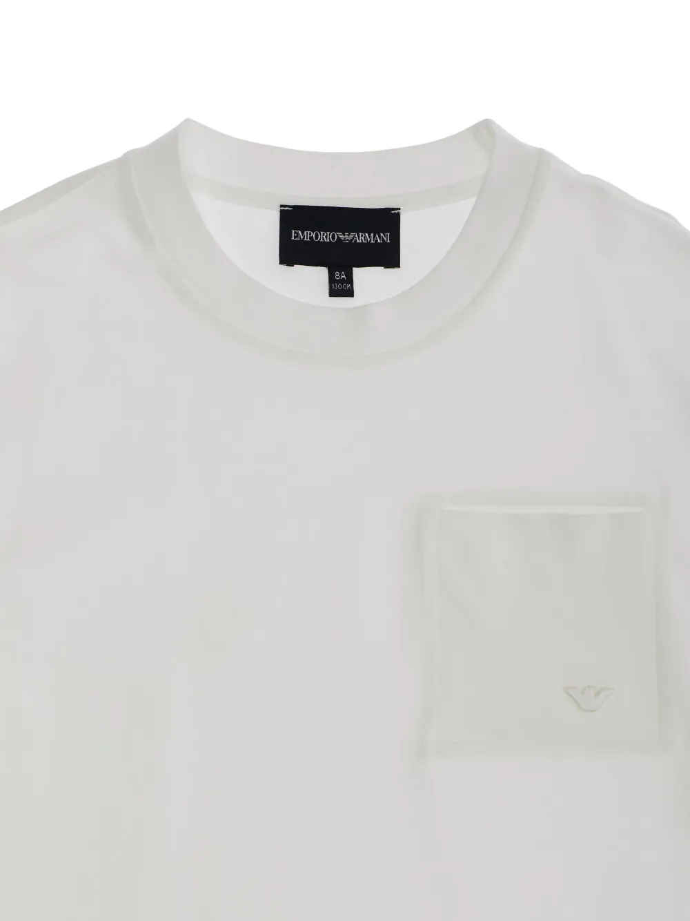 Футболка с карманом Emporio Armani Kids, белый — фото 3