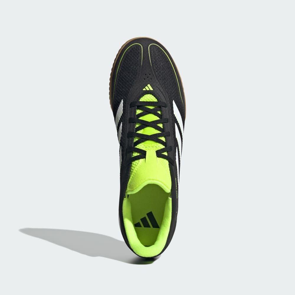 Кроссовки Adidas Copa Court League Indoor Cleats, цвет Core Black/Cloud White/Lucid Lemon — фото 3