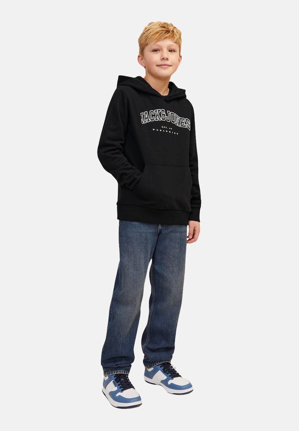 

Толстовка с капюшоном JJECALEB VARSITY NOOS Jack & Jones Junior, черный