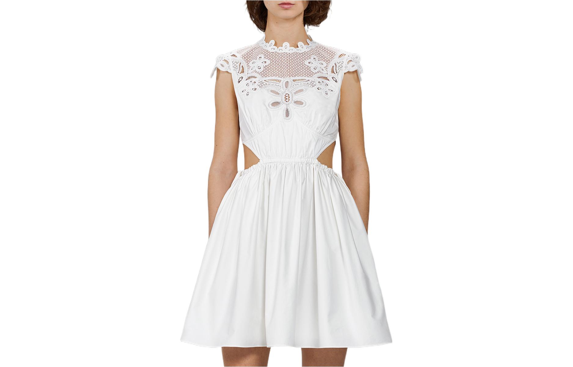 

Футболка без рукавов Self-portrait женская Self-portrait чисто-белая