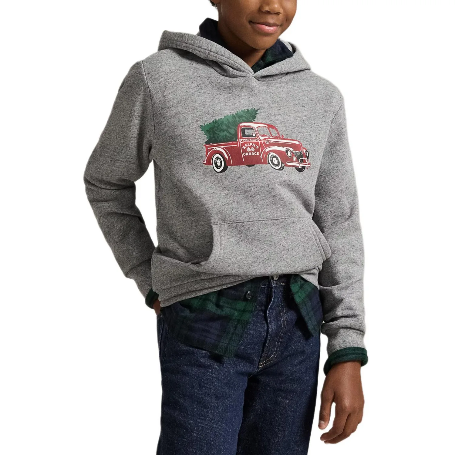 Свитшот FW25 Kids' Polo Ralph Lauren, heather серый — фото 4