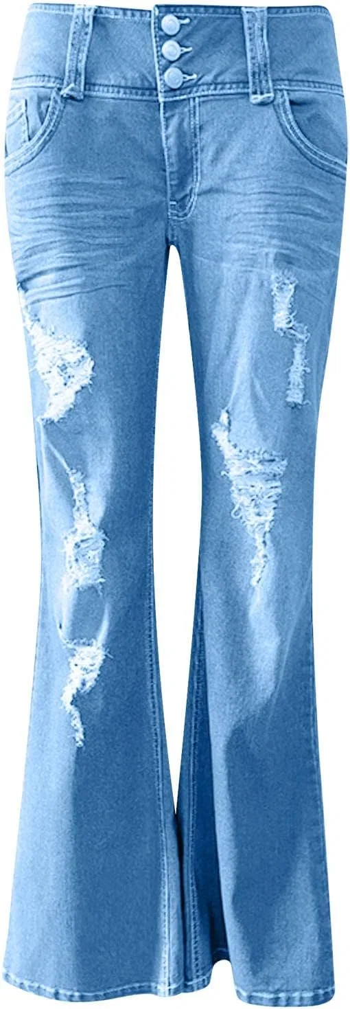 Джинсы с принтом сердца Light Blue — фото 2