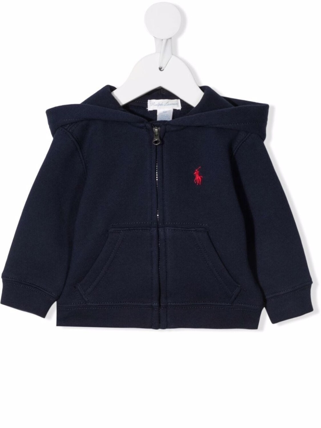 

Ralph Lauren худи на молнии с вышитым логотипом, синий