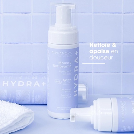 Гель для умывания Alphanova — Успокаивающая очищающая пенка Thermal Care с гидро- и гиалуроновой кислотой — фото 2