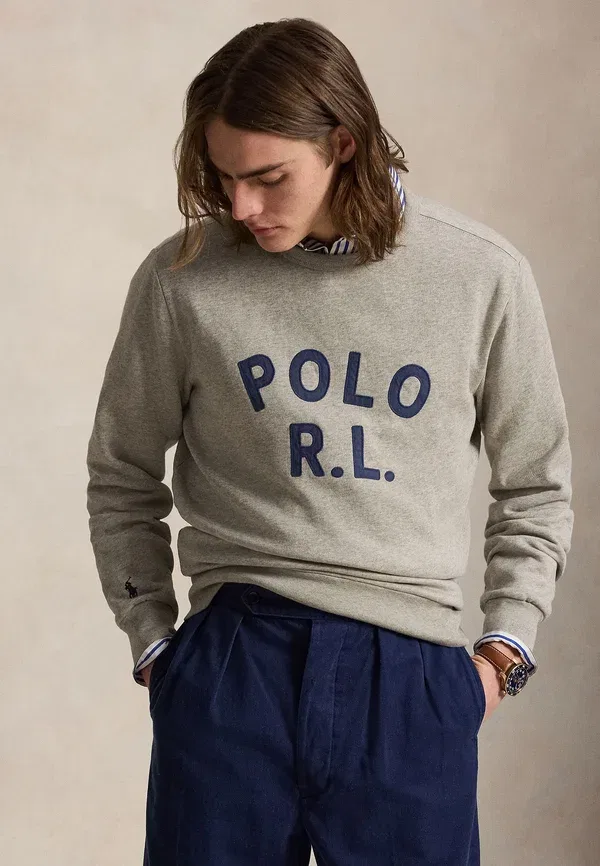 Толстовка Polo Ralph Lauren Logo Sweatshirt, тёмный спортивный хизер