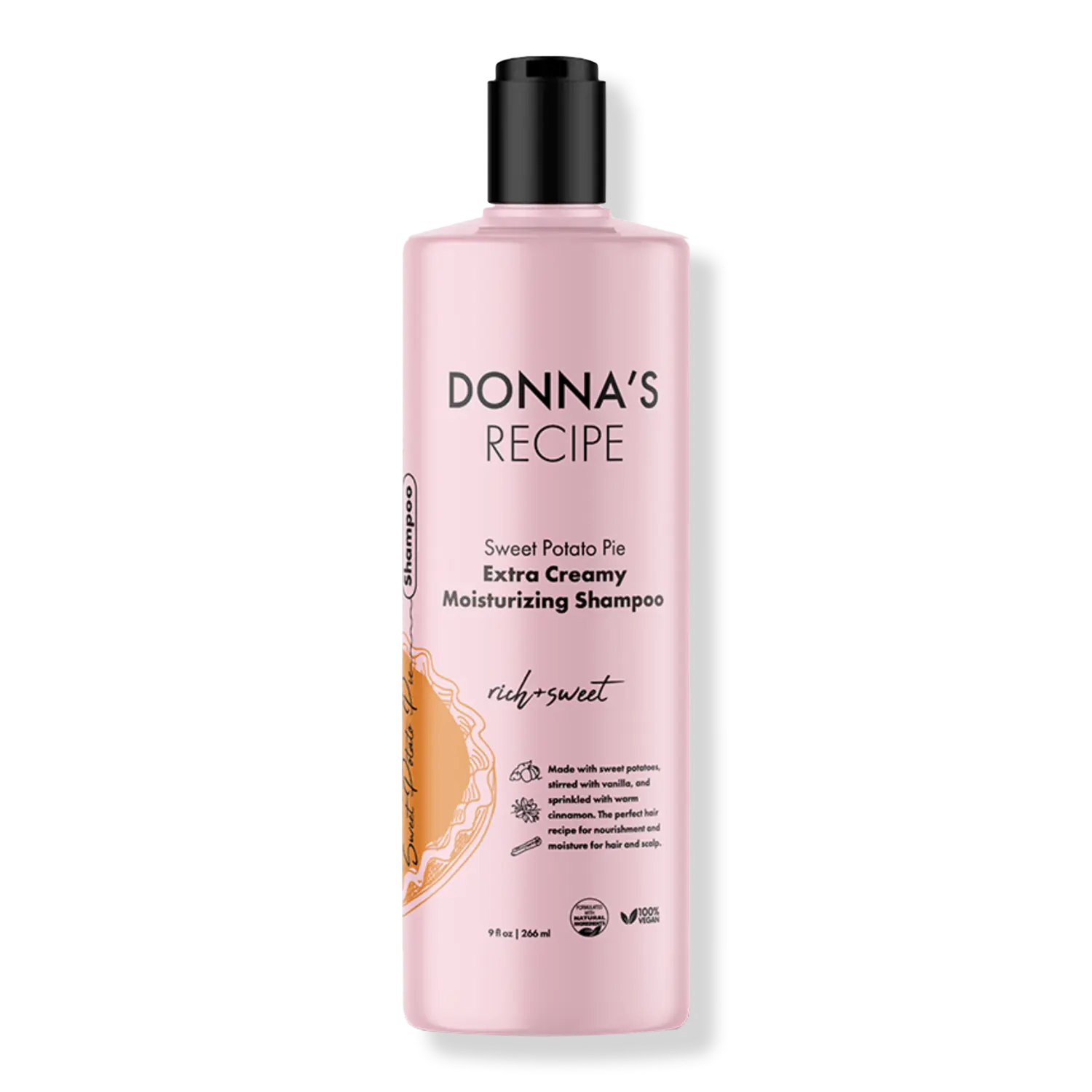 

Увлажняющий шампунь со вкусом пирога из сладкого картофеля с кремовой текстурой DONNA'S RECIPE, 8.0 oz