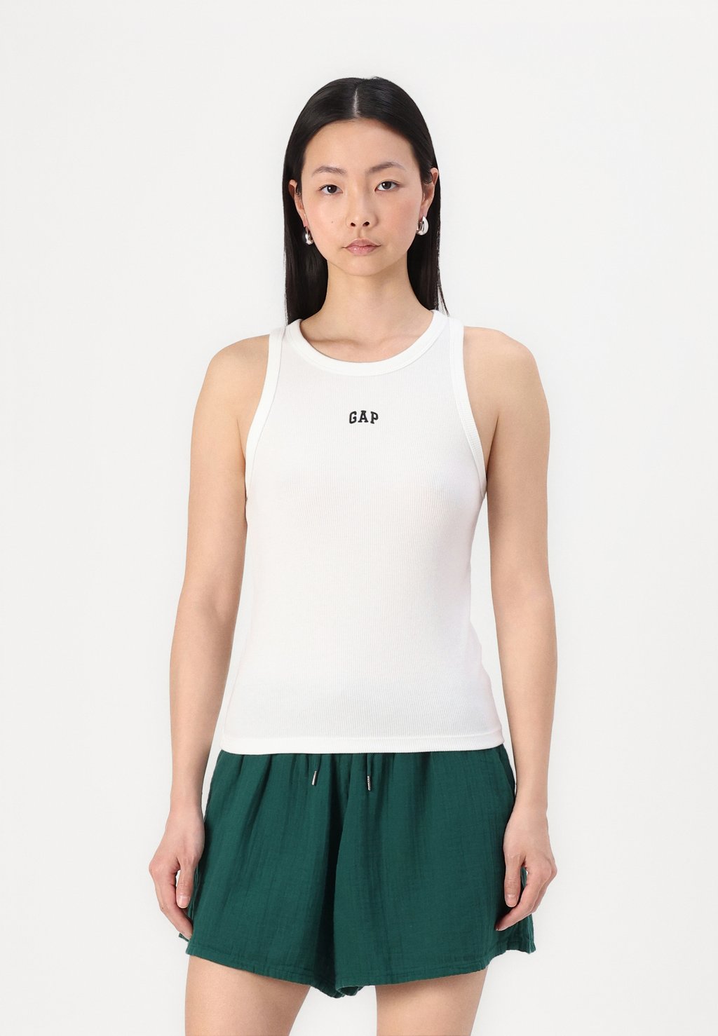 

Топ HALTER LOGO GAP, молочный