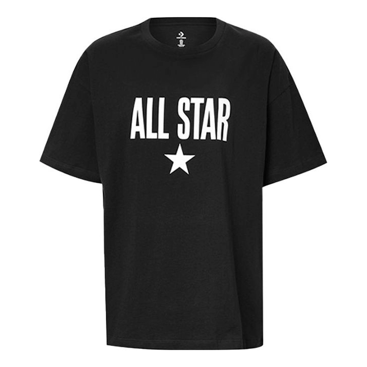 

Футболка (WMNS) Converse All Star Logo T-Shirt Asia Sizing 'Black White', черный