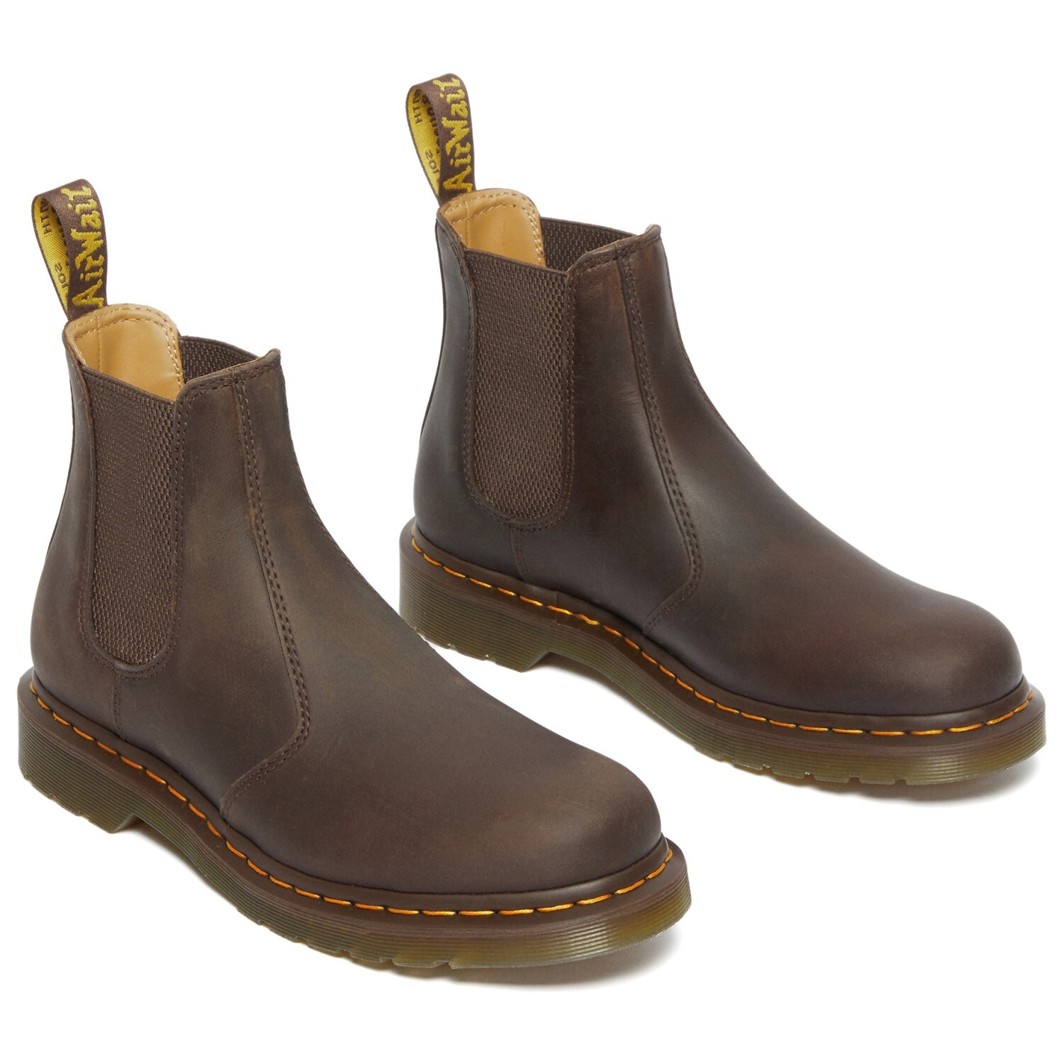 Мужские ботинки Dr Martens 2976 Crazy Horse челси кожаные, темно-коричневый — фото 4